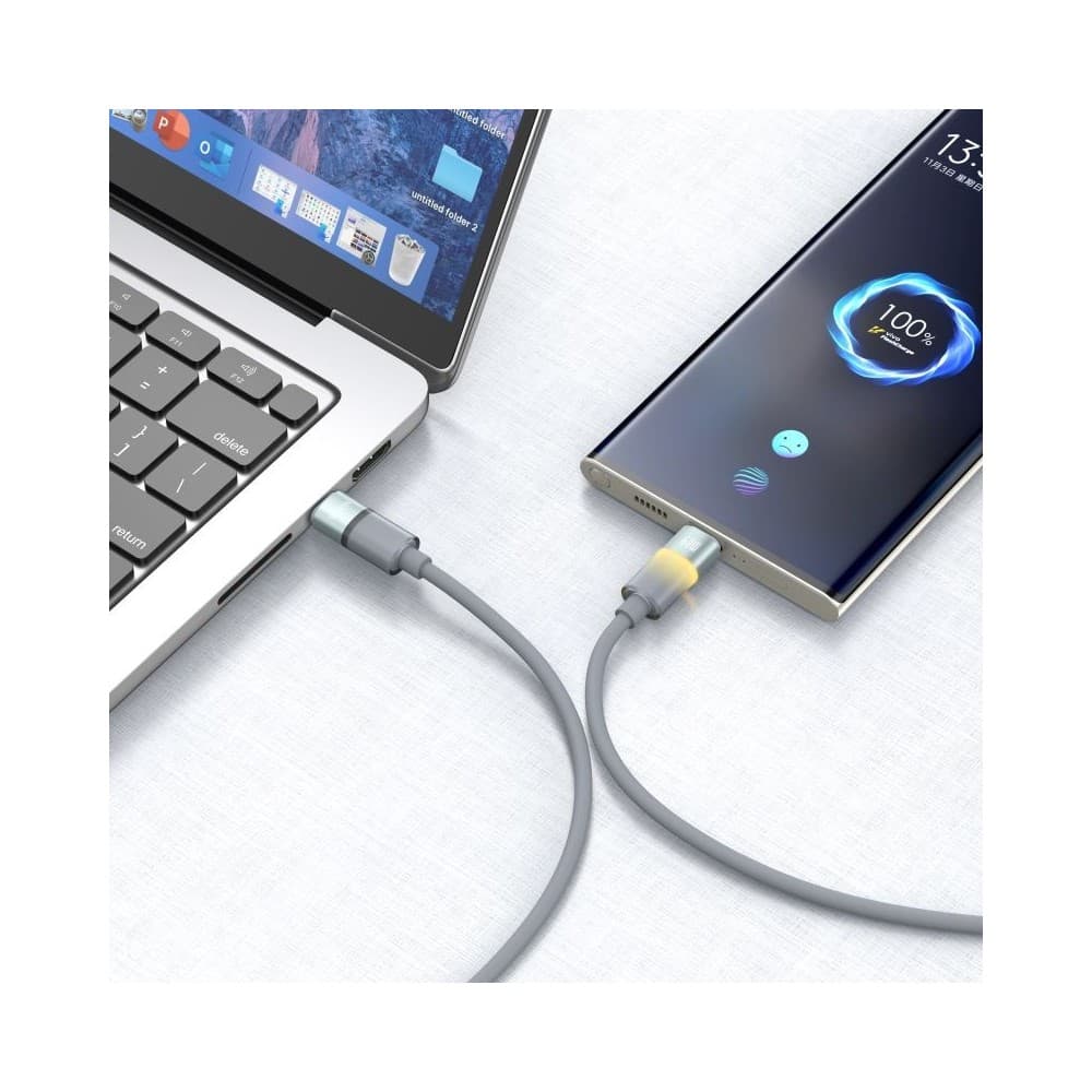 Cabo USB-C para USB-C MX0221 60W 1m Castanho