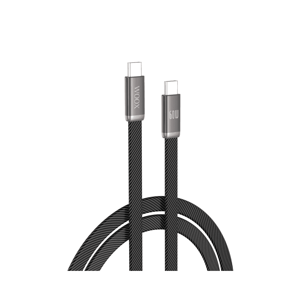 Cabo de Dados USB-C para USB-C MX0255 60W 1m Plano e Entrançado