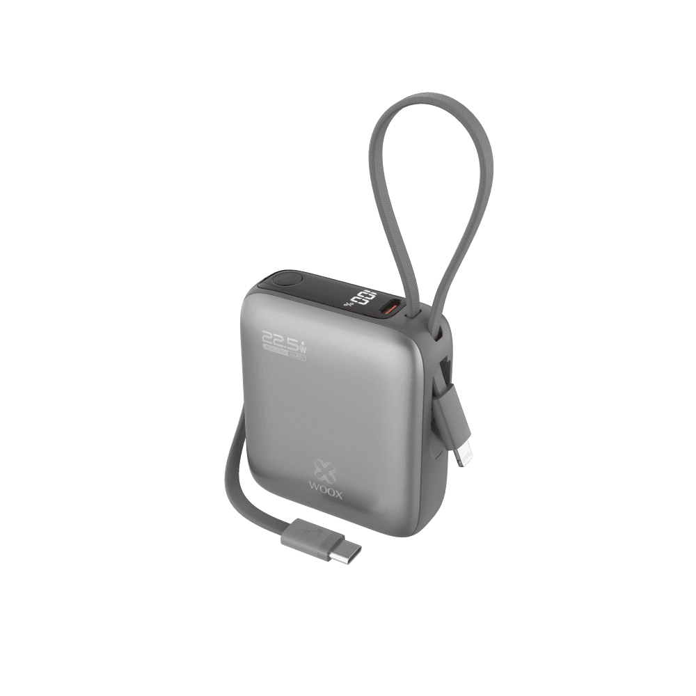 Bateria Externa MX0249 10000mAh 22.5W com 2 Cabos