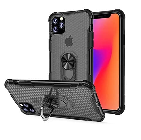 CAPA RING MAGNÉTICA IPHONE 11 PRO MAX (6.5) – TRANSPARENTE PRETO