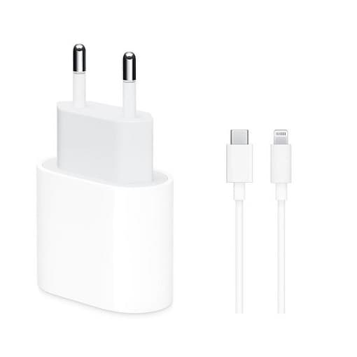 Carregador Fast Charger USB-C para Lightning 20W White