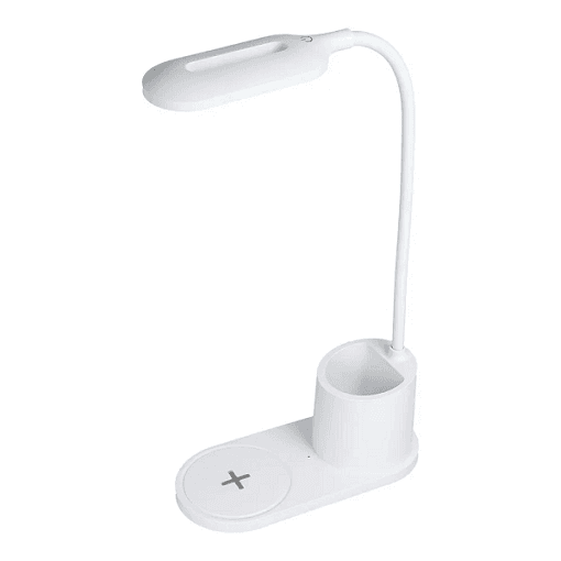 Led desk lamp with wireless charger 10W HT-513 white