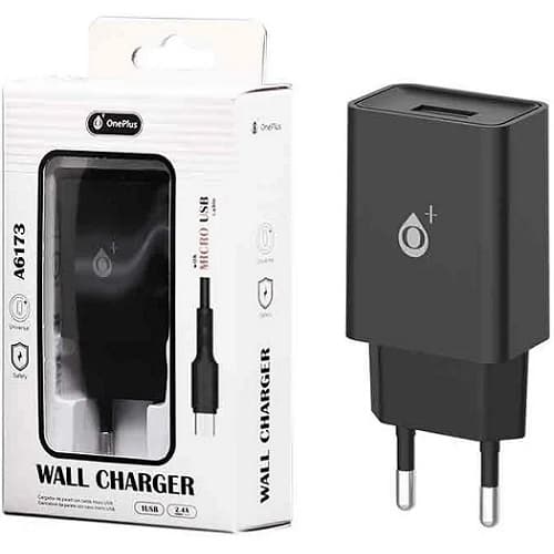 OnePlus Micro USB Charger – 2.4A – Black