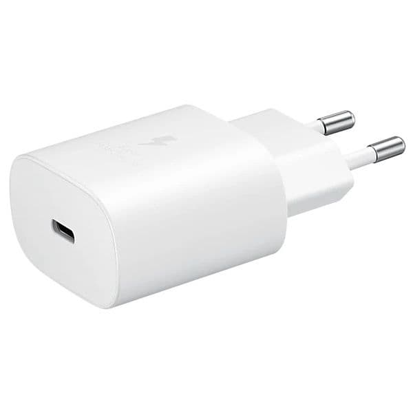 PARA SAMSUNG SMARTPHONES Carregador Super Fast Charging 25W Branco