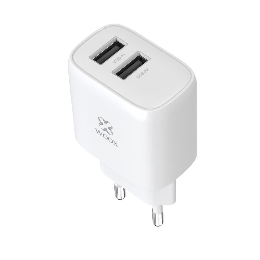 Carregador de Parede Duplo USB MX0070 12W 2.4A