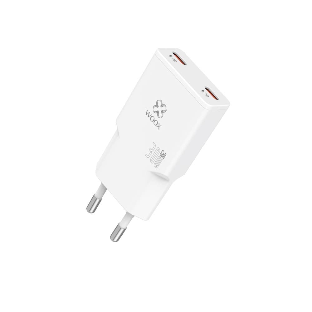Carregador de Rede GaN MX0088 2x USB-C PD 30W