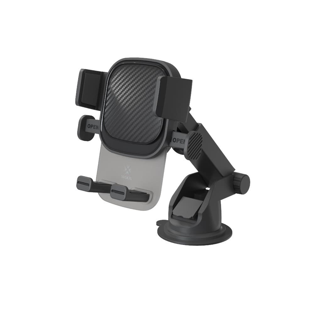Suporte de Carro para Telemóvel MX0151 de Tablier e Para-brisas Preto
