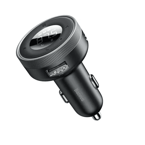 BASEUS Transmiter FM Bluetooth 5.0 + MP3 + car charger 3,4A 2x USB QC3.0 CCLH-01 black