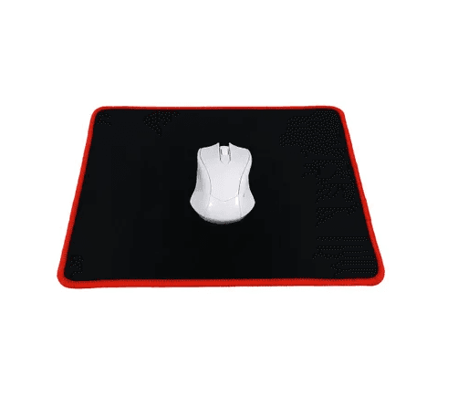 Gaming mousepad 300x240x3mm / black/ red stitching